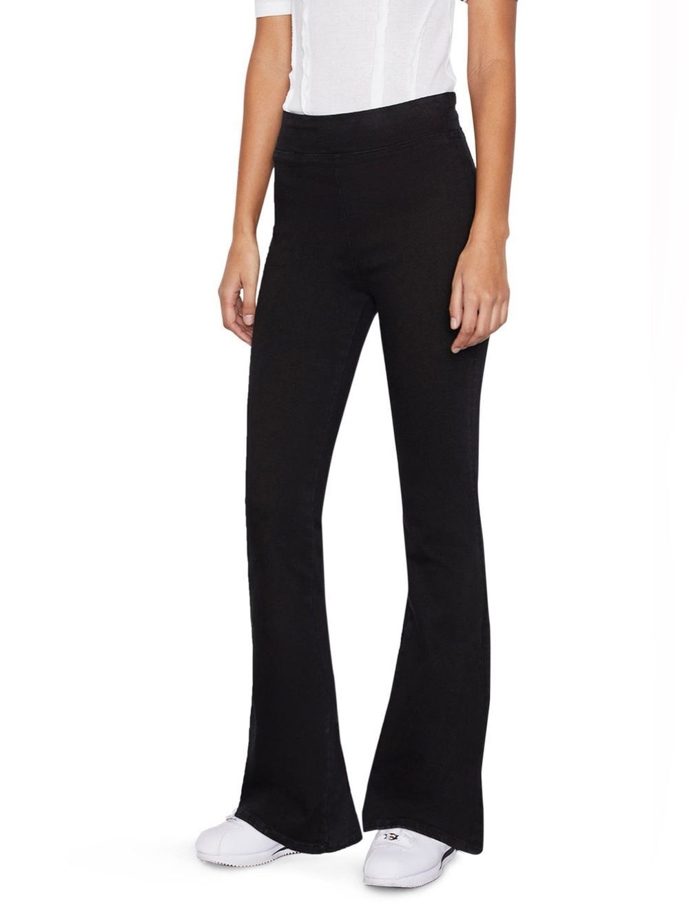 FRAME Jet Set Flare Sheen Noir Jeans Size 2